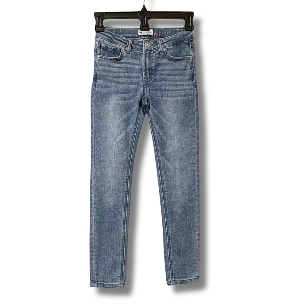 7 For All Mankind Girls Size 8 Luxe Vintage Skinny Jeans Adjustable Waist